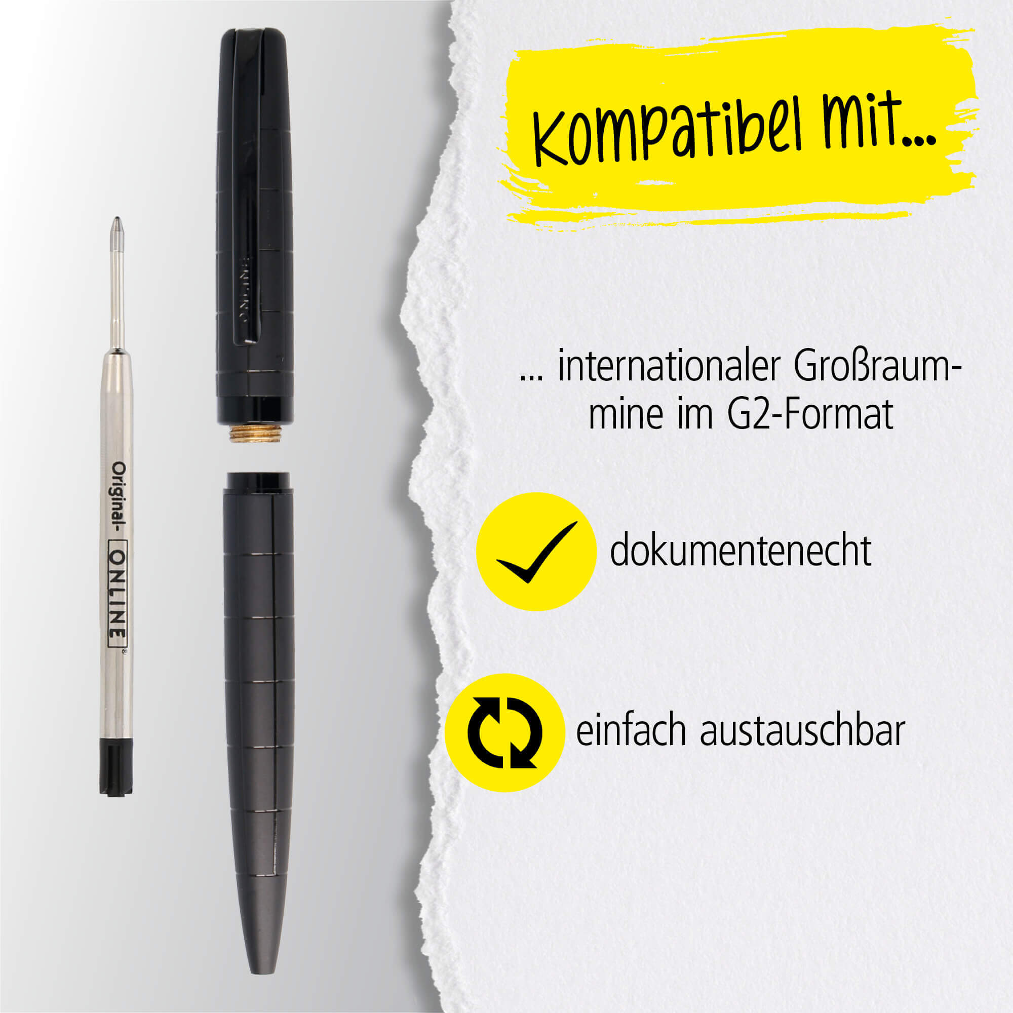 Drehkugelschreiber Eleganza Black Style