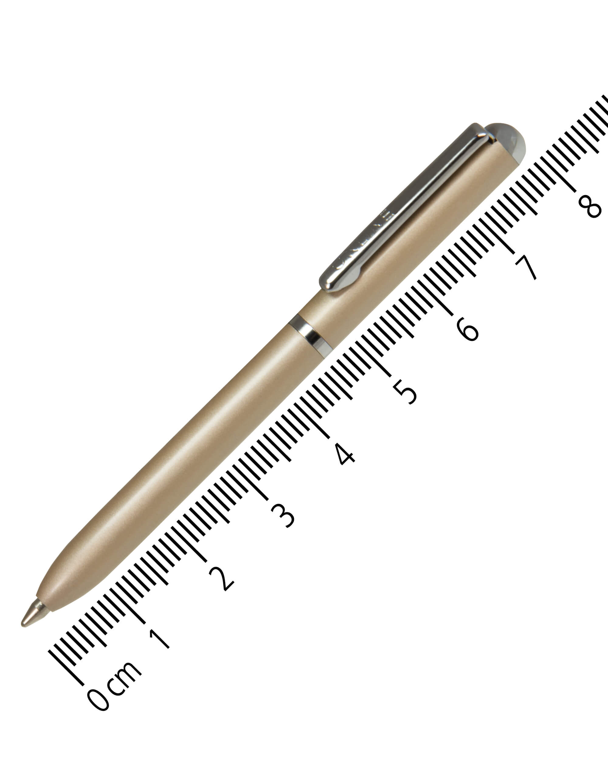 Kugelschreiber Mini Portemonnaie Champagne, 8 cm Mini-Kugelschreiber