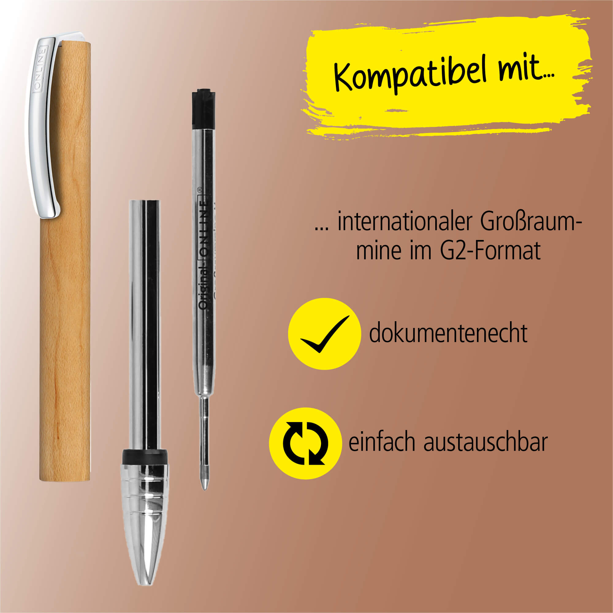 Kugelschreiber Vision Nature Maple, in Geschenkbox