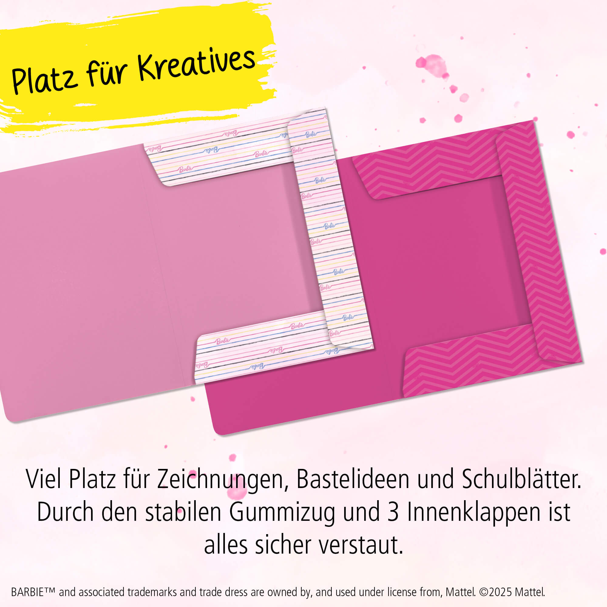 Gummizugmappe DIN A3, 2er Pack, Barbie
