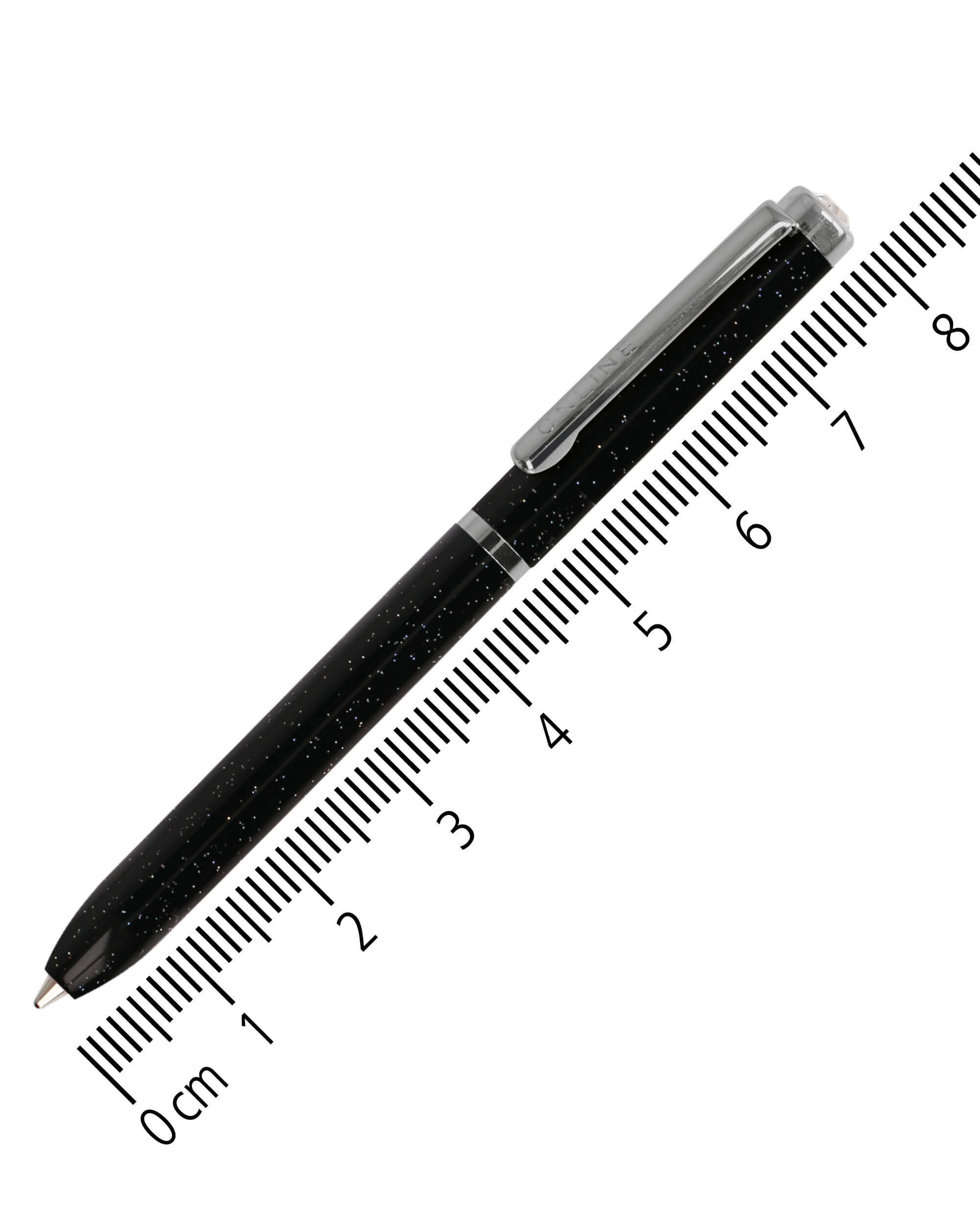 Drehkugelschreiber Mini Portemonnaie Crystal Black