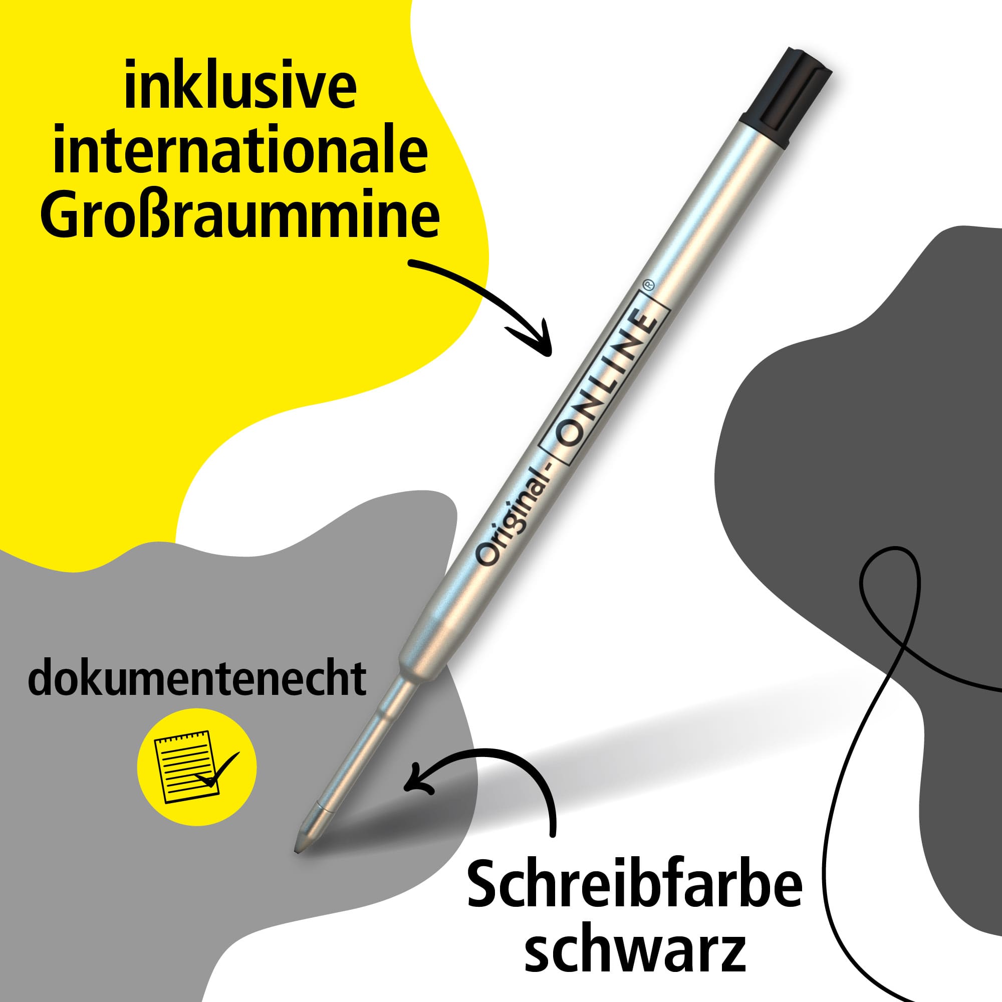 Druckkugelschreiber Sporty Silver
