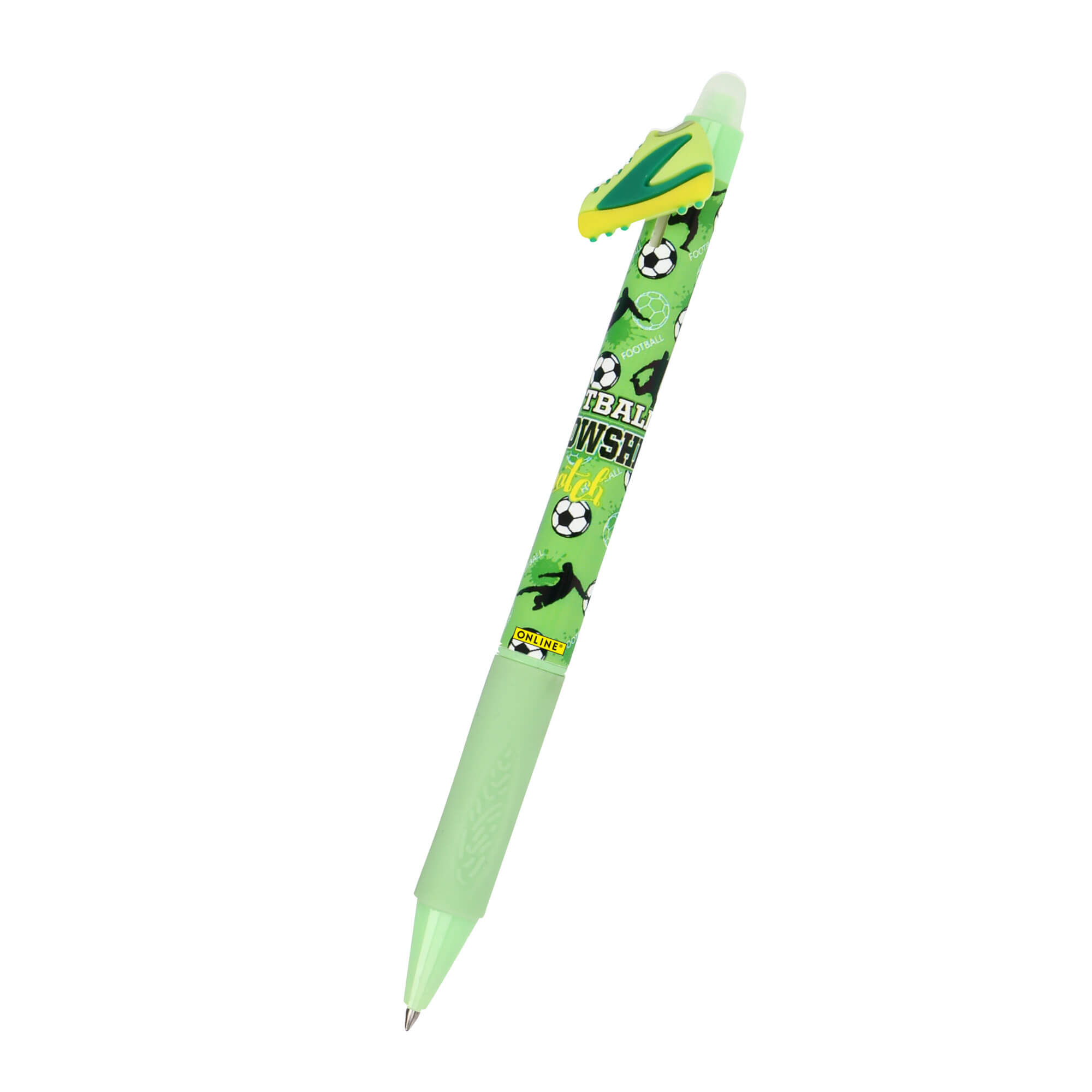 Radierbarer Gelschreiber ONLINE magiXX Fun Football Green
